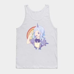 Anime Unicorn Girl P R t shirt Tank Top